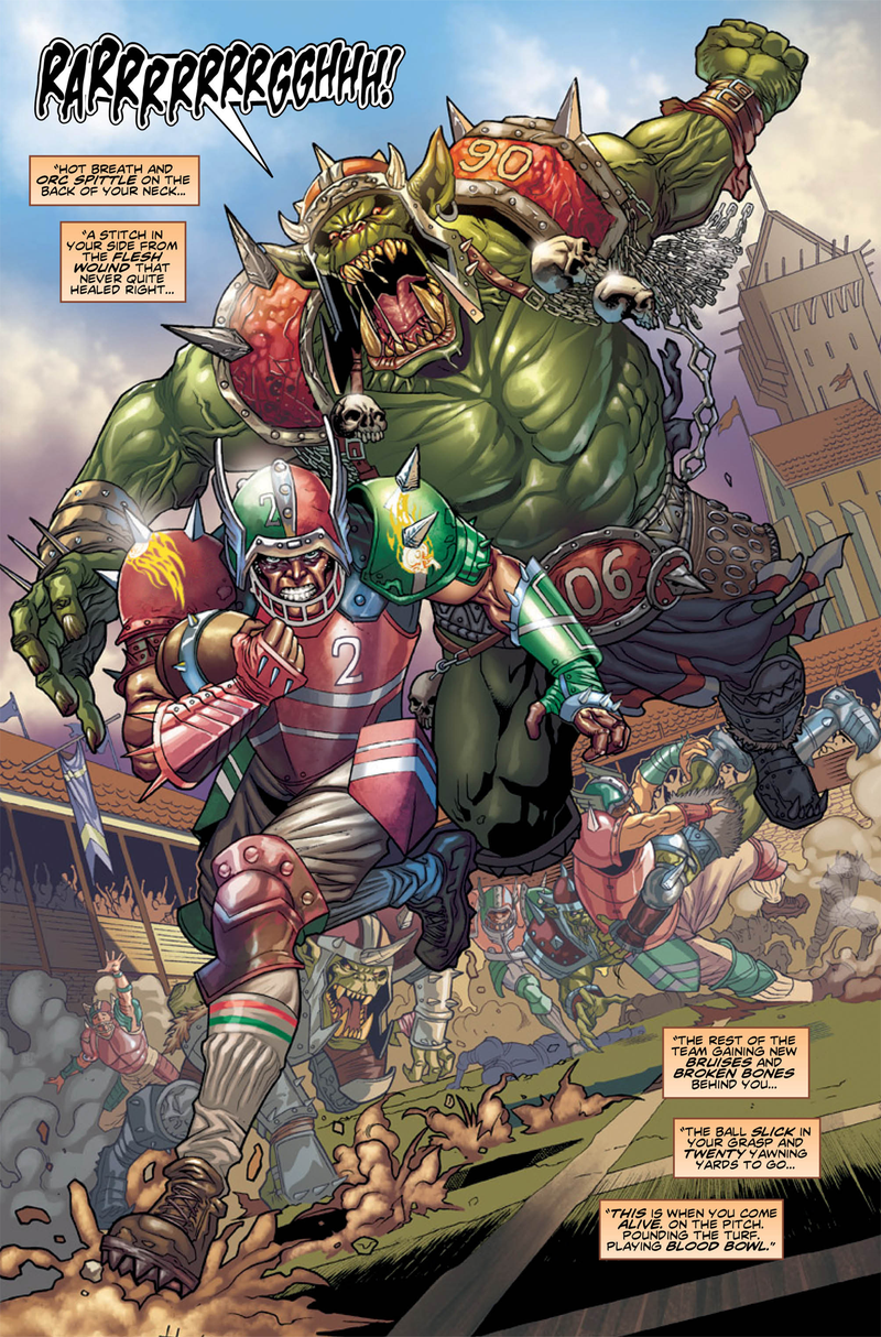 Illustration for article titled The Fantastically Violent Football Board Game Blood Bowl Is Getting Its Own Comic